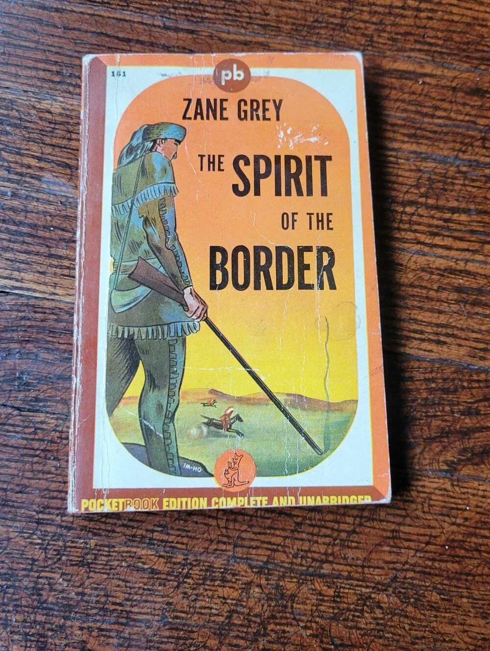 The Spirit of the Border by Zane Grey Vintage Western Paperback Pocket Book 161